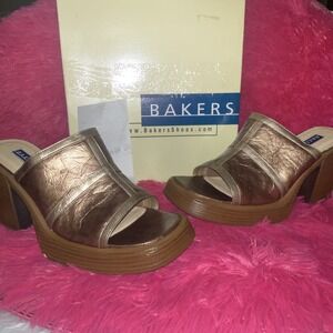 Bakers Wedge Sandals Women's‎ Platform Slip-On Mules Clogs Y2K Vintage Mary Jane